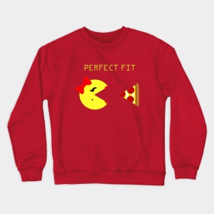 Ms Pacman & Pizza Crewneck Sweatshirt